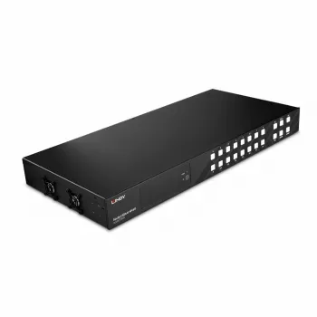 Lindy 16x16 matriz HDMI 4K60, HDMI, HDMI, 3,5 mm, 3840 x 2160 píxeles, negro, metal