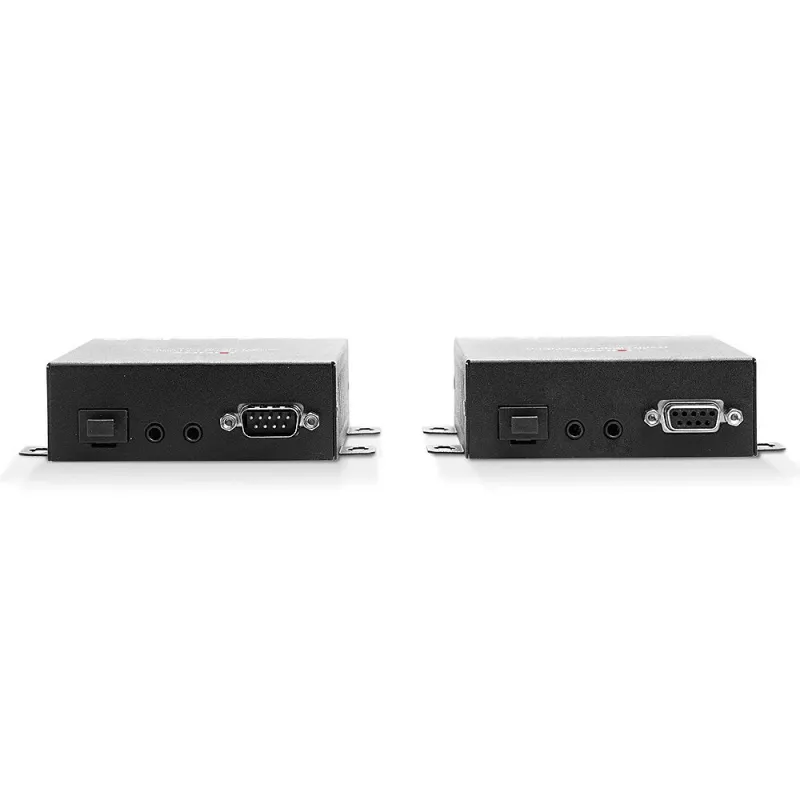 Extensor KVM Lindy 300 m HDMI fibra óptica 4K60 y USB, transmisor y receptor, cableado, 300 m, 3840 x 2160 píxeles, negro, metal