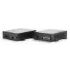 Extensor KVM Lindy 300 m HDMI fibra óptica 4K60 y USB, transmisor y receptor, cableado, 300 m, 3840 x 2160 píxeles, negro, metal