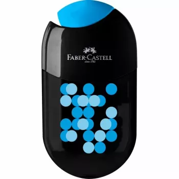 Faber-Castell 183535 Two Tone Sacapuntas doble con depósito, expositor de 18