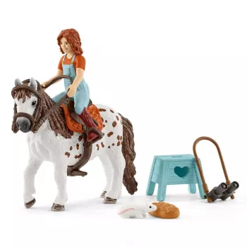 schleich HORSE CLUB Mia & Spotty, caballo con jinete, caballos, 5 año(s), multicolor, plástico