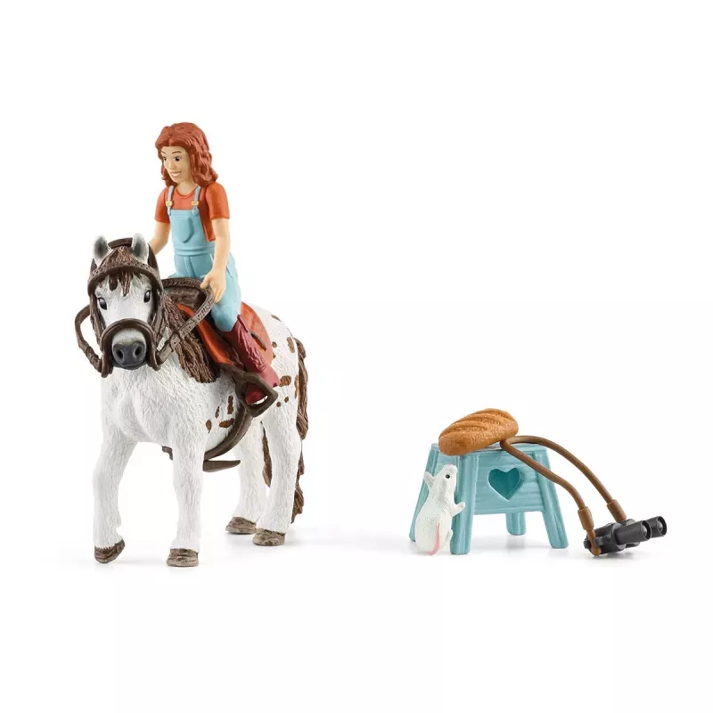 schleich HORSE CLUB Mia & Spotty, caballo con jinete, caballos, 5 año(s), multicolor, plástico