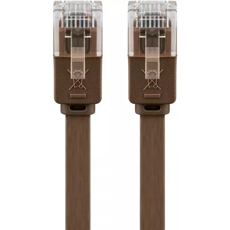 Cable de red Goobay 95895 Cat6 U/UTP 20 m marrón