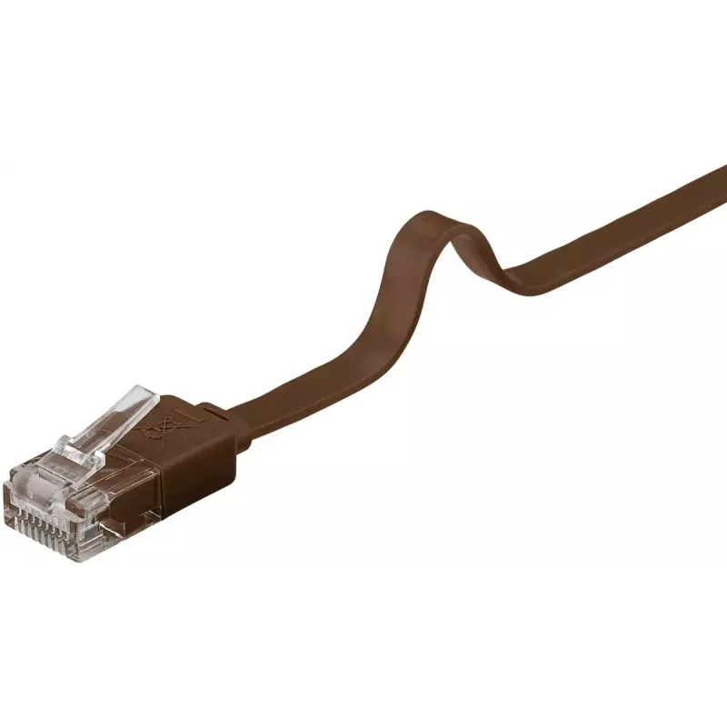 Cable de red Goobay 95897 marrón 5 m Cat6 U/UTP