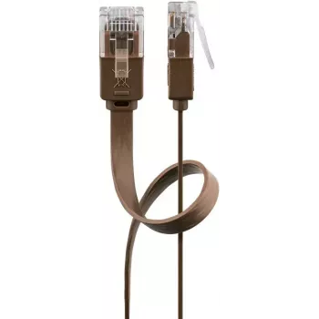 Cable de red Goobay 95897 marrón 5 m Cat6 U/UTP