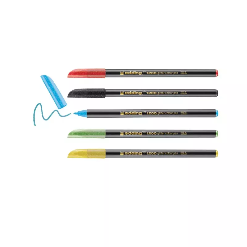 Rotulador Edding 4-1200-5-3 Aqua negro verde claro rojo amarillo punta redonda