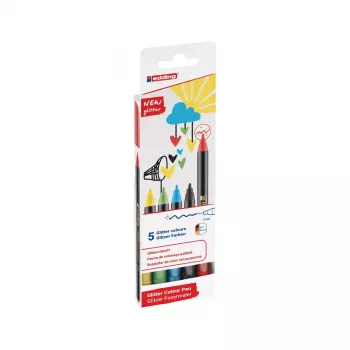 Rotulador Edding 4-1200-5-3 Aqua negro verde claro rojo amarillo punta redonda