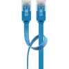 Cable de parcheo plano Goobay CAT 6 2 m U/UTP azul