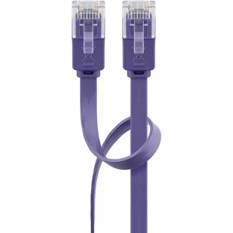 Cable de parcheo plano Goobay CAT 6 2 m U/UTP violeta