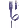 Cable de parcheo plano Goobay CAT 6 2 m U/UTP violeta