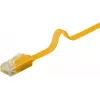 Cable de parcheo plano Goobay CAT 6 3 m U/UTP amarillo