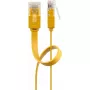 Cable de parcheo plano Goobay CAT 6 3 m U/UTP amarillo