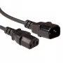 Cable de alimentación ACT Powercord LSZH C13 - C14 negro 3 m