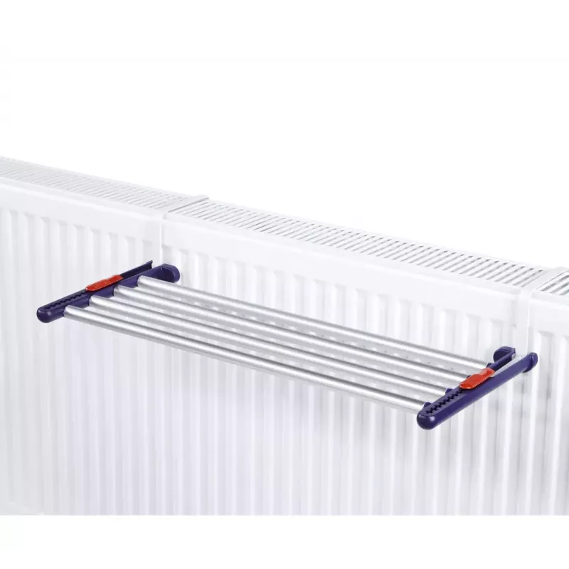 Tendedero de pared Leifheit Quartett Duo Negro Acero inoxidable