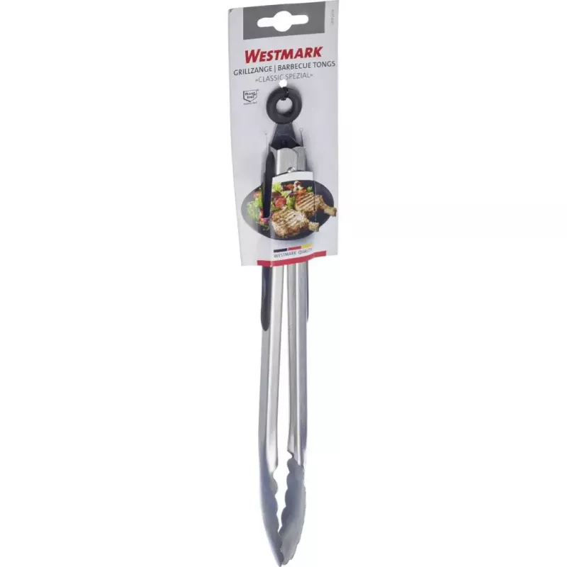 Pinza de cocina Westmark Classic Spezial Maxi 350 mm — acero inoxidable, mango TPR