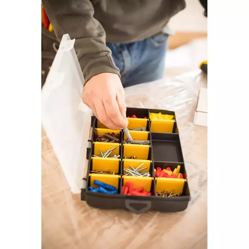 Bandeja de almacenamiento Stanley STST81680-1 Rectangular Polipropileno Negro Amarillo