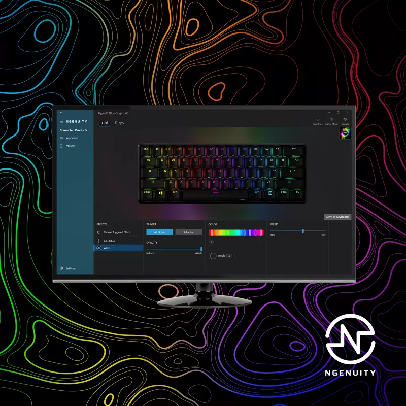 HyperX Alloy Origins 60 – Teclado mecánico gaming – HX Red