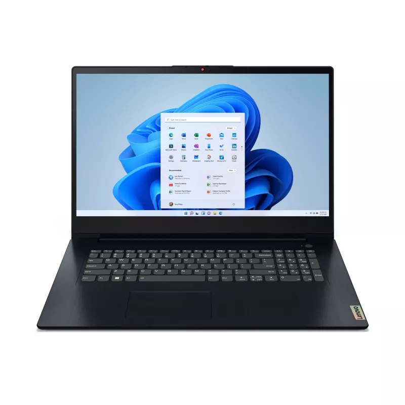 Lenovo IdeaPad 3 17ABA7 AMD Ryzen™ 5 5625U Portátil 43,9 cm (17,3 inch) Full HD 16 GB DDR4-SDRAM 512 GB SSD Wi-Fi 6 (802.11ax) Windows 11 Home Alemán Azul