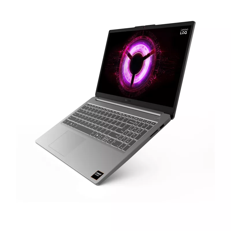Lenovo LOQ 15ARP10E AMD Ryzen™ 7 7735HS Portátil 39,6 cm (15,6 inch) Full HD 16 GB DDR5-SDRAM 512 GB SSD NVIDIA GeForce RTX 4050 Wi-Fi 6 (802.11ax) Windows 11 Home Alemán Gris