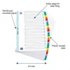 Fichero de mica ELBA, A-Z, 26 piezas, A4, 210 x 297 mm, pestañas de colores (596581-20)