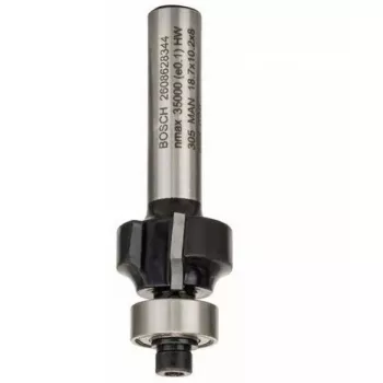 Bosch Accessories 2608628344 Fresa de redondeo de metal duro, vástago de 8 mm, longitud de 53 mm