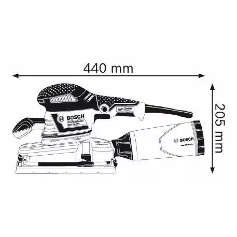 Lijadora excéntrica Bosch GSS 280 AVE Professional 11000 rpm 22000 OPM