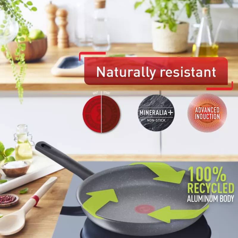 Sartén polivalente Tefal Healthy Chef G15002 redonda 20 cm gris