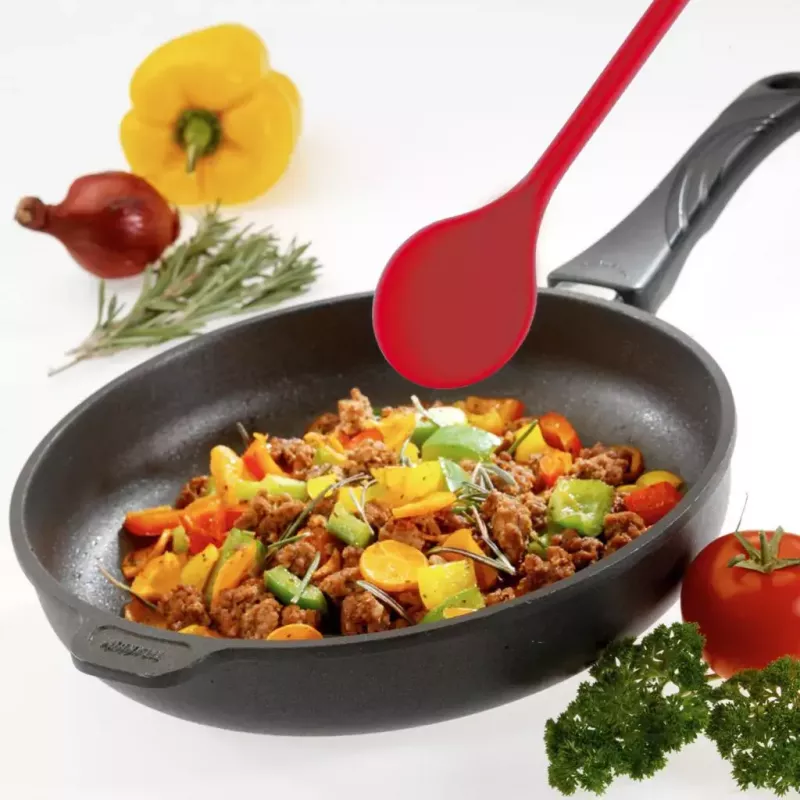 Cuchara de cocina de silicona Westmark 15662270 — Núcleo metálico, Rojo, 282×47×13 mm, 1 unidad
