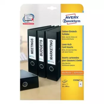 Etiqueta para impresora sin adhesivo Avery C32266-25