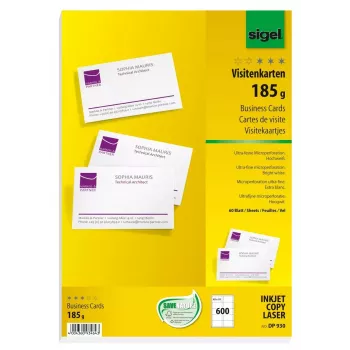 Tarjeta de visita Sigel DP930