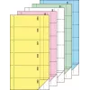 Etiqueta sin adhesivo Sigel BO082 multicolor rectangular
