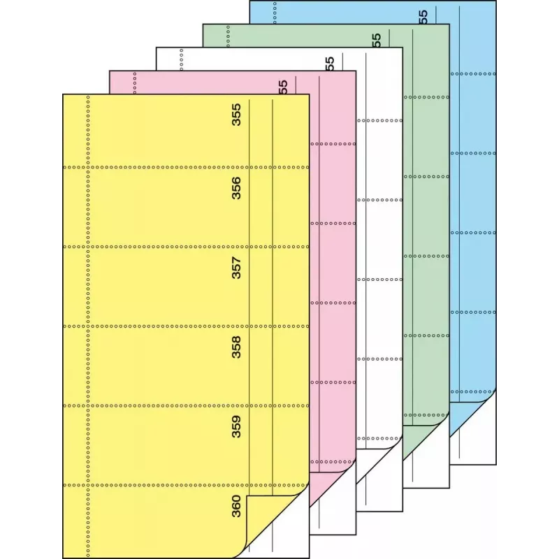 Etiqueta sin adhesivo Sigel BO082 multicolor rectangular