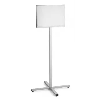 Expositor de información Durable 502957 A3 acero inoxidable, 638×638×1420 mm, antracita/gris