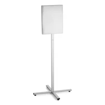 Expositor de información Durable 502957 A3 acero inoxidable, 638×638×1420 mm, antracita/gris