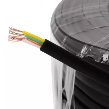 Cable de teléfono Helos 014864 50 m negro