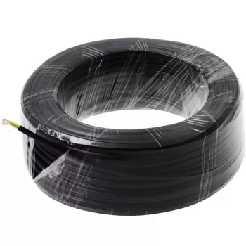 Cable de teléfono Helos 014864 50 m negro