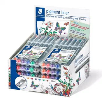 Staedtler Pigment Liner 308 rotulador de punta fina, 0,5 mm, estuche de 6