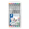 Staedtler Pigment Liner 308 rotulador fino, 0,5 mm, estuche de 6