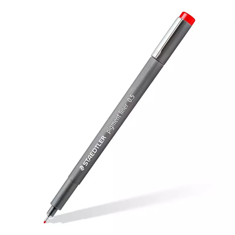 Staedtler Pigment Liner 308 rotulador fino, 0,5 mm, estuche de 6