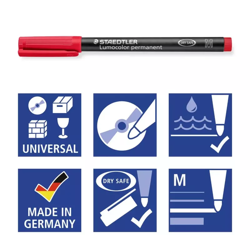 Rotulador permanente Staedtler Lumocolor 317 rotulador permanente 8 uds.