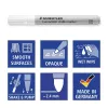 Staedtler Lumocolor 344 rotulador de tiza, blanco, 2,4 mm