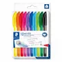 Bolígrafo retráctil con clip Staedtler Ball 4320 multicolor 10 uds.