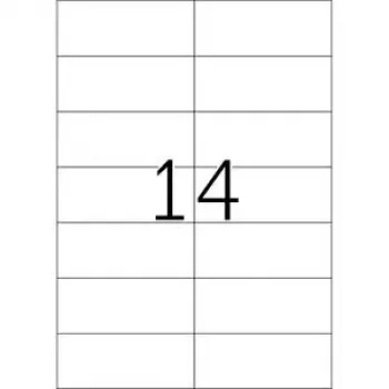 Etiquetas despegables HERMA 5081 A4 105x42,3 mm blancas 350 uds.
