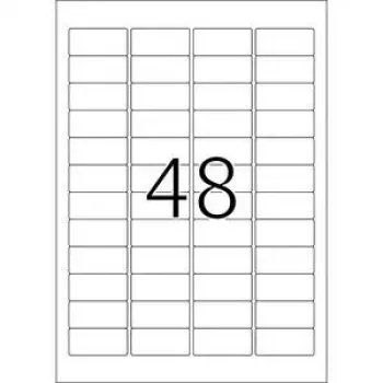 Etiquetas inkjet HERMA A4 45,7x21,2 mm blancas papel mate 1200 uds.