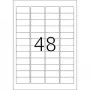 Etiquetas inkjet HERMA A4 45,7x21,2 mm blancas papel mate 1200 uds.