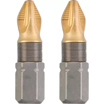 Punta de destornillador KWB 124102 2 uds. Pozidriv PZ 2 25 mm hexagonal
