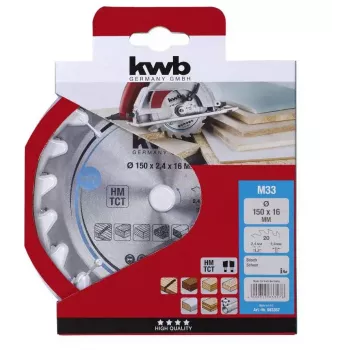 Disco de sierra circular KWB 583357 15 cm para madera dura contrachapado madera blanda