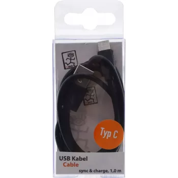 Cable USB 2GO 795782 1m USB B USB C negro USB 3.2 Gen 1