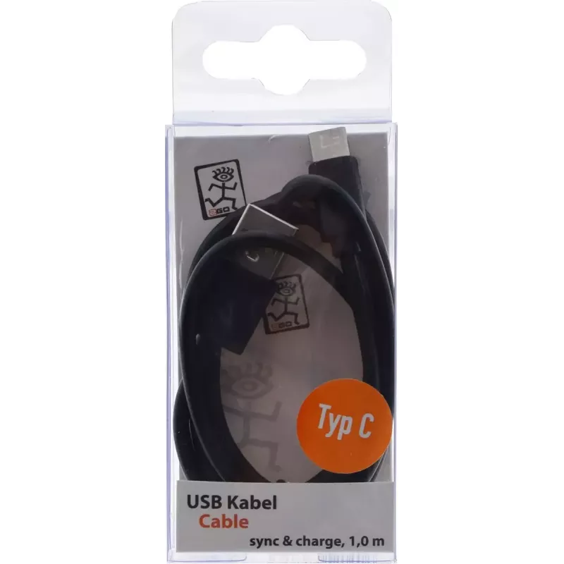 Cable USB 2GO 795782 1m USB B USB C negro USB 3.2 Gen 1