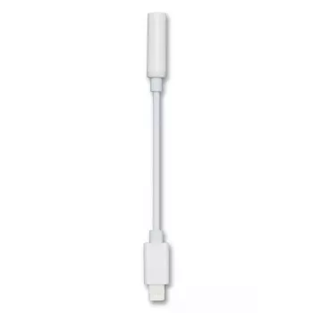 Cable de audio 2GO 797140 0,1 m 3,5 mm Lightning blanco